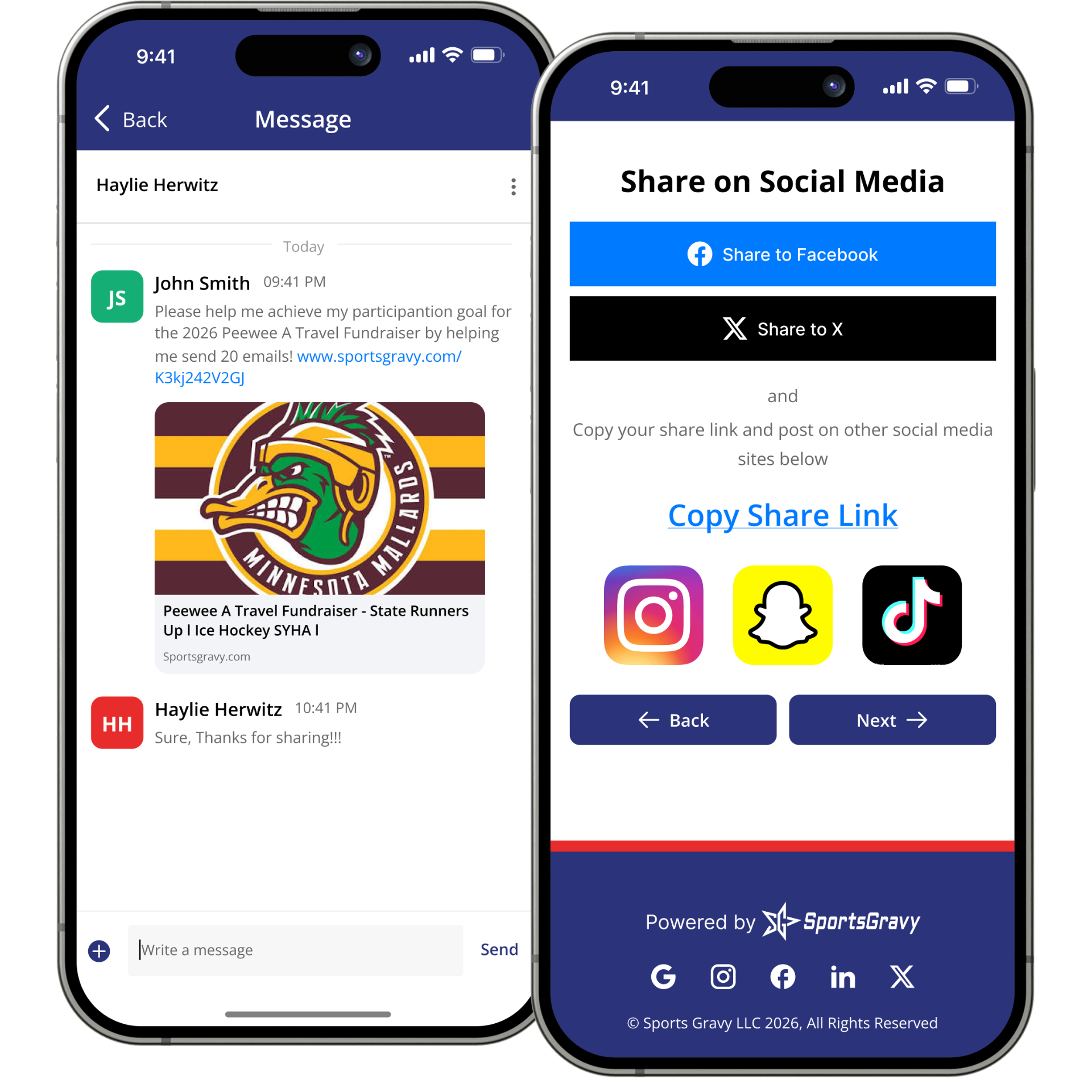 Sharing built into your network