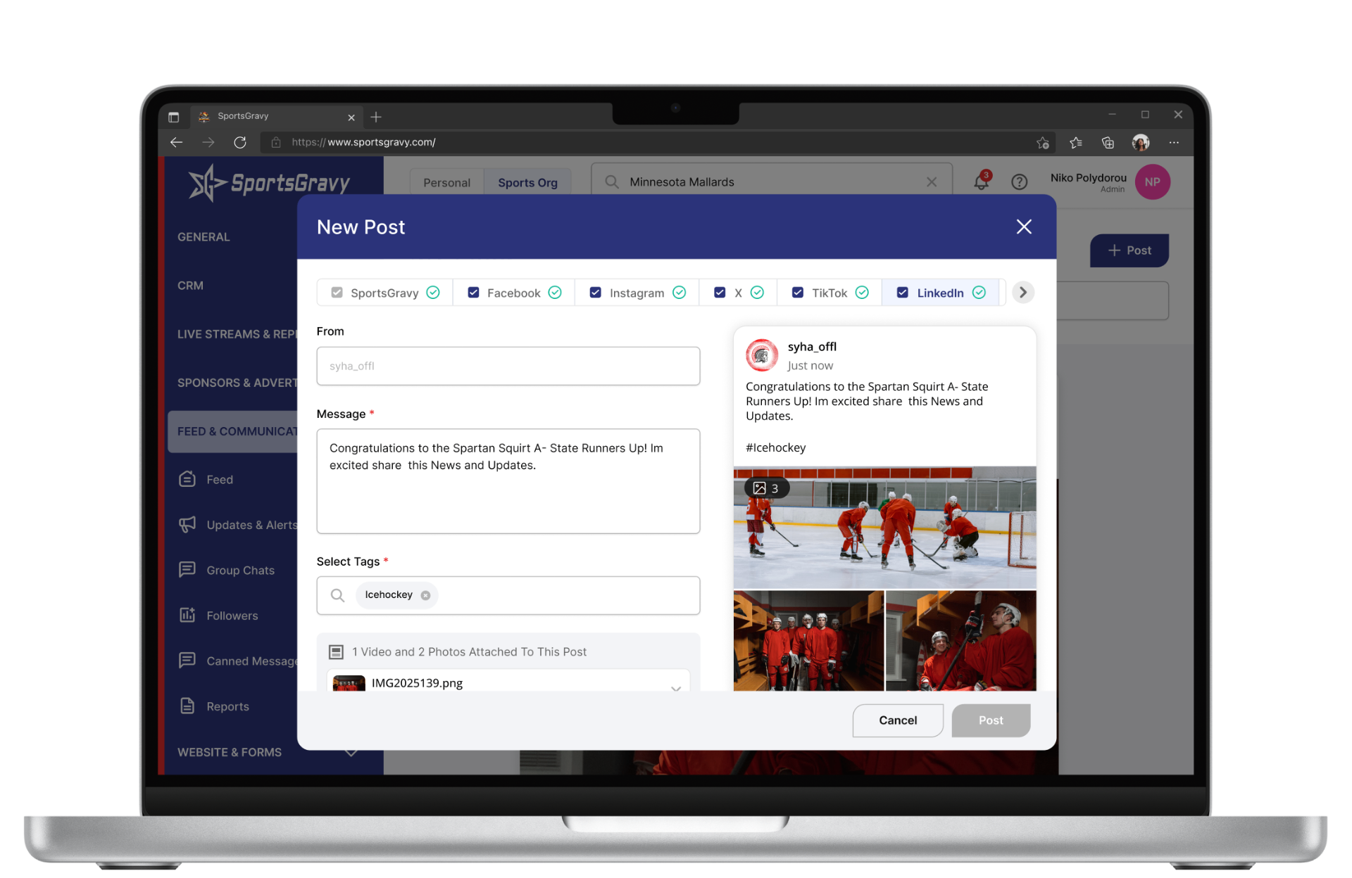 Real-time preview