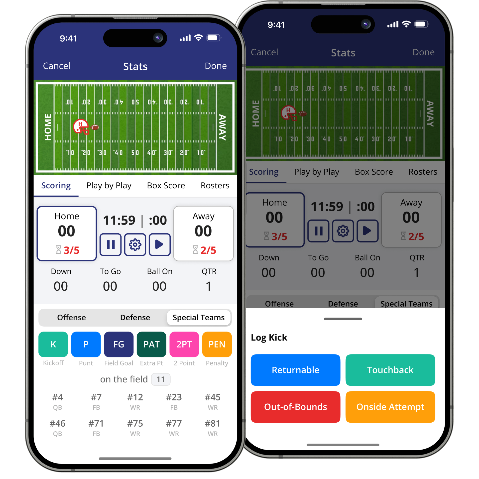 Sports Stats Tracking product preview