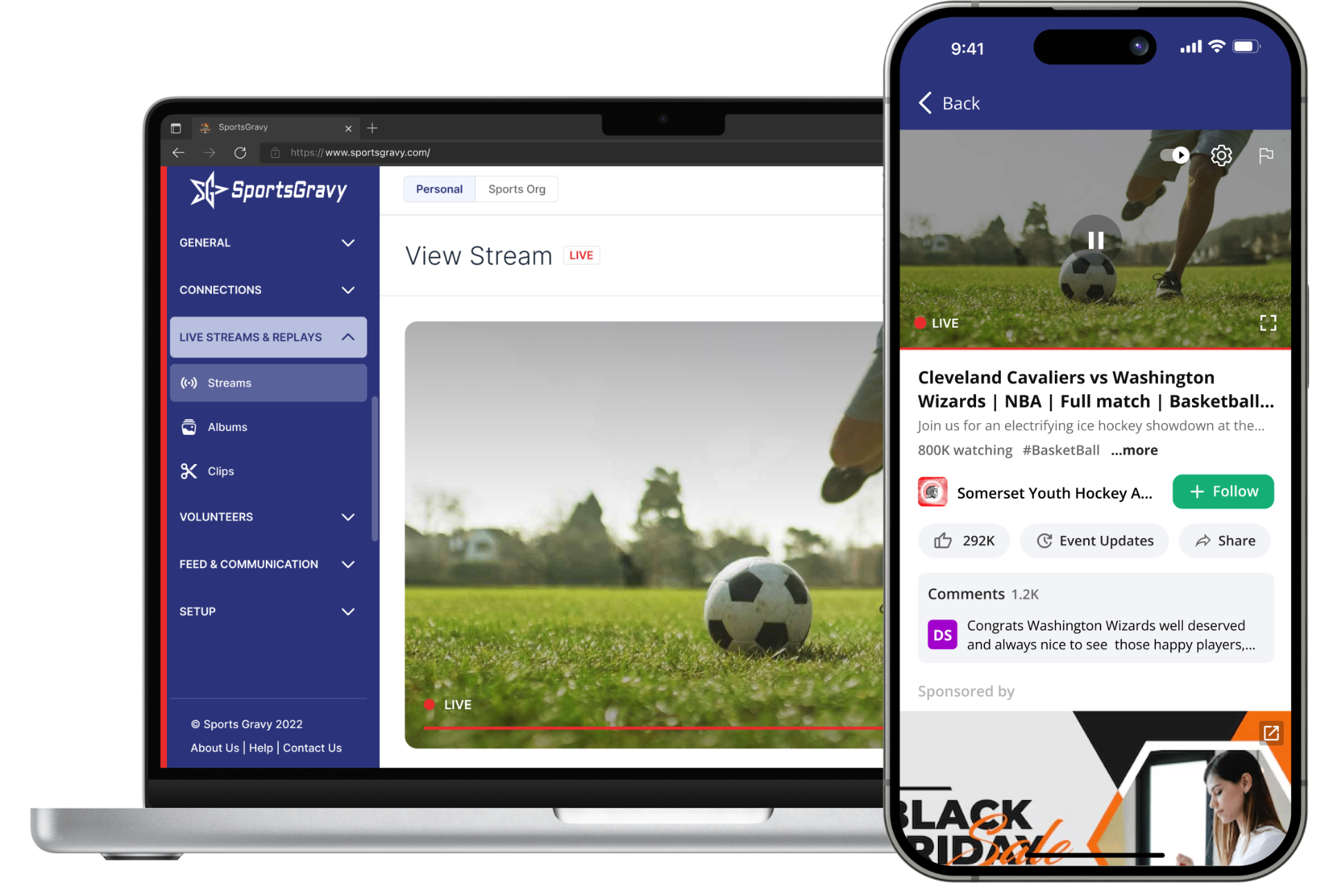 Youth Sports Live Streaming product preview